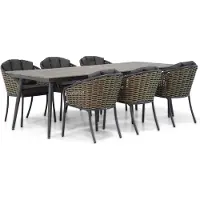 Santika Furniture Santika Tika/Matale 240 cm dining tuinset 7-delig