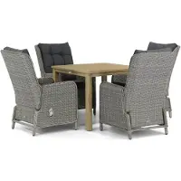 Garden Collections Kingston/Weston 90 cm dining tuinset 5-delig