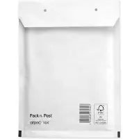 Mayer Bong AirPro luchtkussenenveloppen, ft 150 x 215 mm, met stripsluiting, doos van 100 stuks, wit