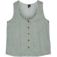 Vero Moda Blouse 'VMBumpy' pastelgroen / donkergroen