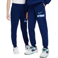 Nike Erling Haaland Club Fleece Joggingbroek Kids Donkerblauw Lichtblauw