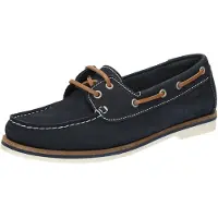 Sioux Mocassins 'Nakimba-700' donkerblauw / karamel
