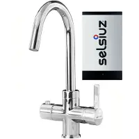 Selsiuz Kokendwaterkraan inclusief single boiler rond chroom