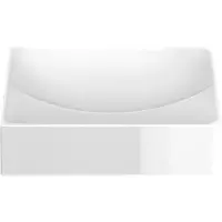 Clou Vale Fontein 28x19cm Keramiek - Zonder Kraangat - Glans Wit - 8717462011155 - Rechthoekig - Wastafels, Fonteinen, Opzetfonteinen