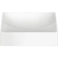 Clou Vale Fontein 28x19cm Keramiek - Zonder Kraangat - Mat Wit - 8717462011261 - Rechthoekig - Wastafels, Fonteinen, Opzetfonteinen
