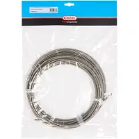Elvedes rem buitenk 5mm zilver (10m)titan.gevlocht.182040-10