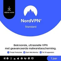 NordVPN Standard – 1 Jaar Vpn- En Cybersecuritysoftware-abonnement Voor 10 Apparaten