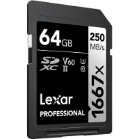 Lexar SDXC Professional UHS-II 1667x 64GB