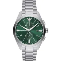 Giorgio Armani Claudio Heren Horloge Zilverkleurig AR11480
