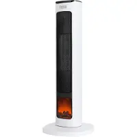 Teesa keramische ventilator kachel met openhaard imitatie inclusief afstandsbediening