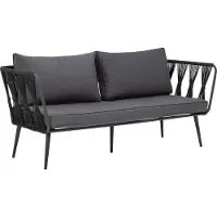 Bloomingville Pavone bank zwart - 82064276