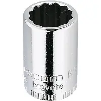 Facom doppen 1/4' 12 kant 1/4" 7/16 - RB.7/16