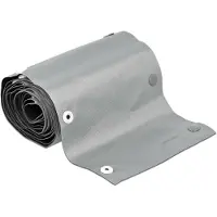 DeLOCK Cable protection sleeve with snap button fastener heat-resistant 2 m x 30 mm grey / black