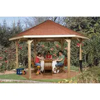 Weka Prieel 656 Gr2 329x376cm + Dakshingles Rood