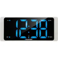 Blaupunkt CR16WH, Digitaal wekkerradio, Rechthoekig, Zwart, Wit, 24 uur, FM, PLL, Tijd