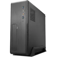 TooQ TQC-3006DU3C, Bureau, PC, SGCC, Micro-ATX, Mini-ITX, Zwart, huis-kantoor
