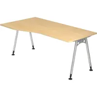 Hjh OFFICE PRO ATOS 18 S - Esdoorn 180 x 100 Tafelhoogte I In hoogte verstelbaar