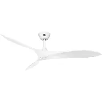 CasaFan ECO AIRSCREW 152 MW-MW Plafondventilator 28 W (Ø x h) 1520 mm x 275 mm Wit (mat) Met afstandsbediening, Met wintermodus
