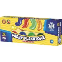 Bertus Farby plakatowe 10 kolorów - 20 ml