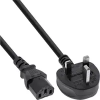 InLine - Câble d'alimentation - BS 1363 (P) pour power IEC 60320 C13 - 250 V - 50 cm - noir - Royaume-Uni