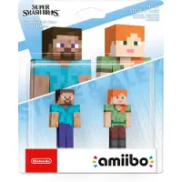 Pack 2 Figurines Amiibo Steve & Alex Série Super Smash Bros numéro 89