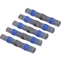 Quadrios 22C463 Stootverbinder Met krimpkous 1.5 mm² 2.5 mm² Volledig geïsoleerd Blauw 1 set(s)
