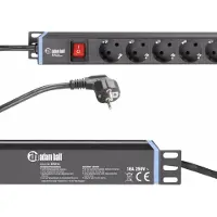 Adam hall Large EU Power Strip 12 Sockets