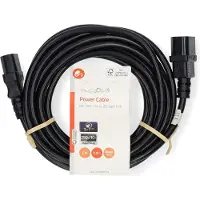 Nedis C13 - C14 stroomkabel voor UPS/PDU | 3x 1,00mm | zwart | 5 meter
