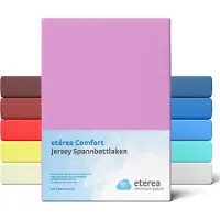Eterea Cosmesi Naturale etérea Jersey Hoeslaken 90x200 - 100x200 cm Oekotex Made in Green - 100% katoen - Violet