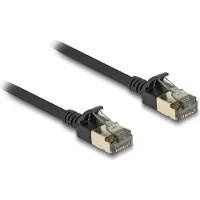 DeLOCK RJ45 Network Cable Cat.8.1 F/FTP Slim Pro 0.25 m black