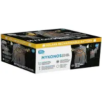 New Garden lichtketting Mykonos op zonne-energie, wit, IP44, wit / opaal, Textiel / Stof / Zijde, Scandinavisch