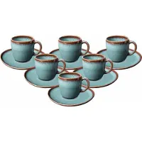 Like. by Villeroy & Boch Kaffeetassen mit Untertassen Lave 190 ml Set van 6