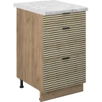 Vicco Fame-Line Keukenonderkast – 50 cm, WB Marmer Eiken paneel