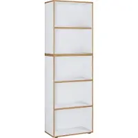 VCM Houten Büro Standplank boekenkast Dossierplank Boekenkastplank Salia 5-voudig breedte 60 cm Houten Büro Standplank boekenkast Dossierplank Boekenkastplank Salia 5-voudig breedte 60 cm