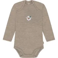 Normani Rompertje/body 'Auckland' beige gemêleerd / donkergroen / wit