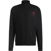 HUGO Heren Relaxed jack met ingelijst logo zwart (XXL), Casual, Katoen 50525245