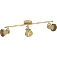 Eglo Plafondspot - opbouwspots Seras, messing / goud, Woon-/ Eetkamer, metaal, plafondlamp