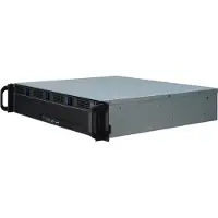 Inter-Tech IPC 2U-2404S Rack Zwart, Zilver