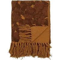 Bloomingville Ganja Doek, Bruin, Gerecycled Katoen (160 x 130 cm)