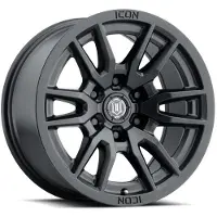 I.C.O.N. Vector 6 17x8.5 6x135 6mm Offset 5in BS 87.1mm Bore Satin Black Wheel