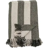 Bloomingville Jodina plaid gerecycled katoen groen