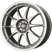 ENKEI J10 18x7.5 5x100/114 38mm Offset 72.6mm Bore Dia Silver w/ Machined Lip Wheel