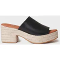 Toni pons Leren espadrille zonder hiel met brede hak | ANDREA