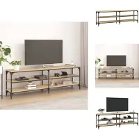 vidaXL Tv-kast - Tv-kasten - Tv-meubel - Hifi-meubel - Tv-meubel 160x30x50 cm bewerkt hout sonoma eikenkleurig