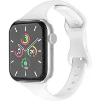 IMoshion Slim siliconen bandje voor de Apple Watch | 38/40/41/42 mm - Wit