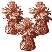 Folat Haza Ballon gewichtje - 3x - rose goud - 170 gram - helium ballontrosje