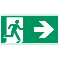 Allesveilig.nl Nooduitgang naar rechts pictogram