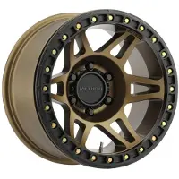 Method Wheels Method MR106 Beadlock 17x9 -44mm Offset 5x5 71.5mm CB Method Bronze w/BH-H24125 Wheel