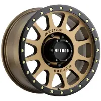 Method Wheels Method MR305 NV 20x9 +18mm Offset 8x6.5 130.81mm CB Method Bronze/Black Street Loc Wheel