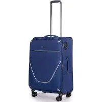 Stratic Gepäckstücke Strong 4 wielen Trolley M 65 cm met uitbreidingsplooi navy